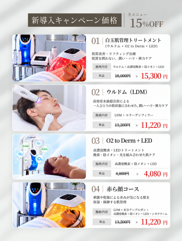 NEW施術　「ウルドム（LDM）」